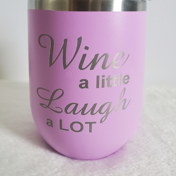 Polar Camel Purple Lilac Stainless Steel Wine Tumbler With Lid 12 Oz - Picture 2 of 11